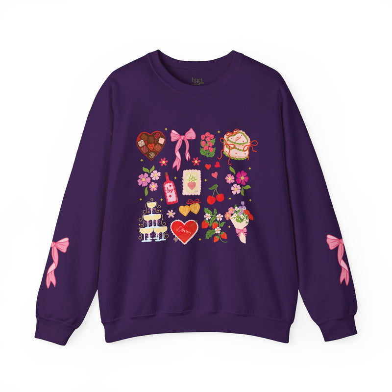 Valentine Party Sweatshirt with Bows