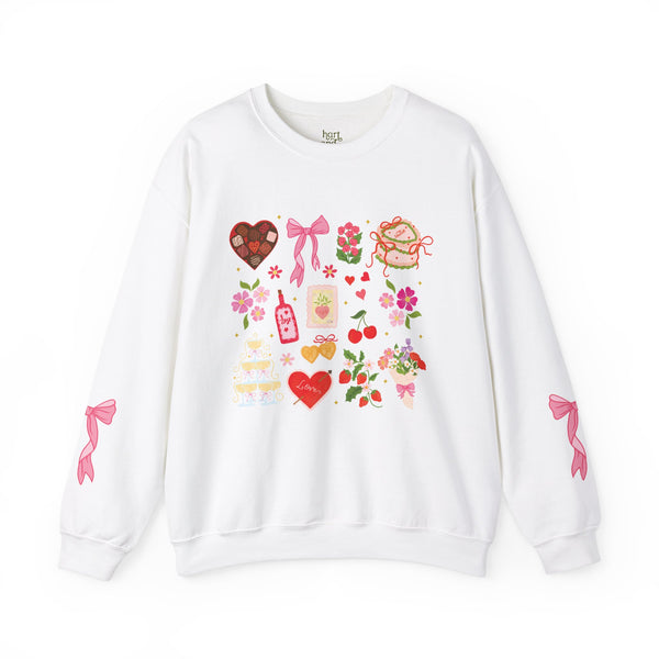 Valentine Party Sweatshirt with Bows