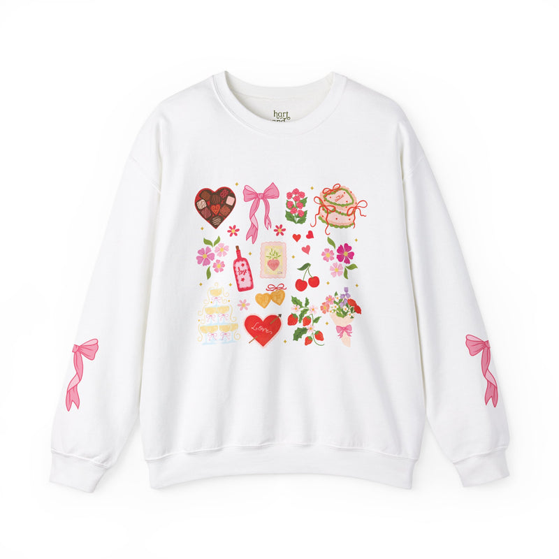 Valentine Party Sweatshirt with Bows