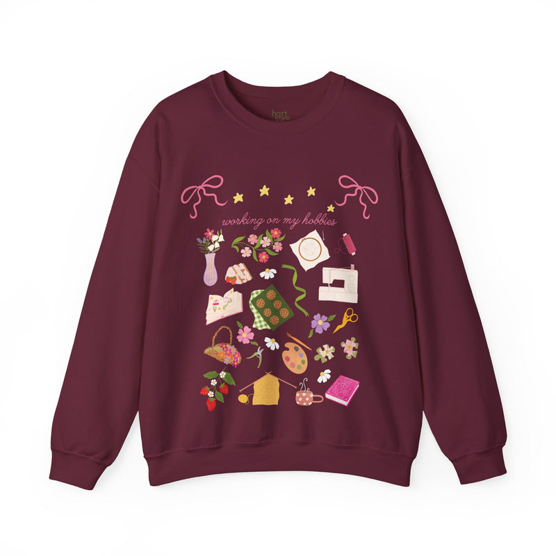 Working on my Hobbies Sweatshirt
