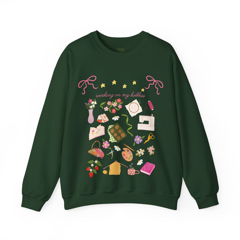 Working on my Hobbies Sweatshirt
