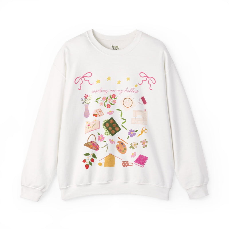 Working on my Hobbies Sweatshirt