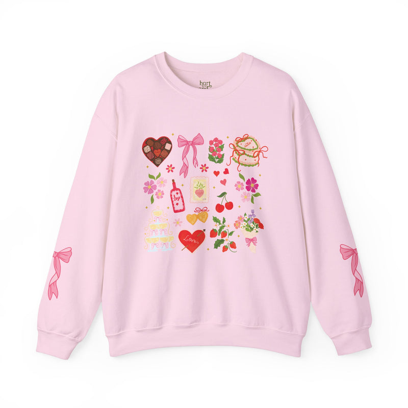 Valentine Party Sweatshirt with Bows