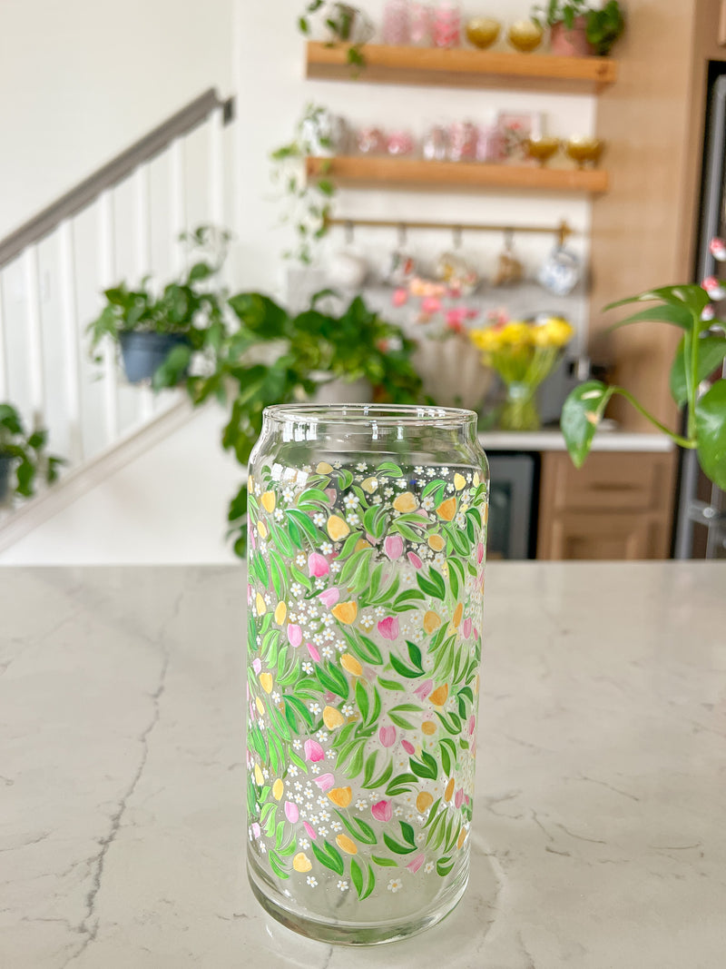 Preorder 20oz Spring Tulips Glass