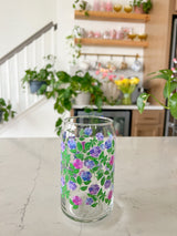 Preorder 16oz Hydrangea Glass