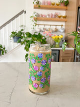 Preorder 20oz Hydrangea Glass