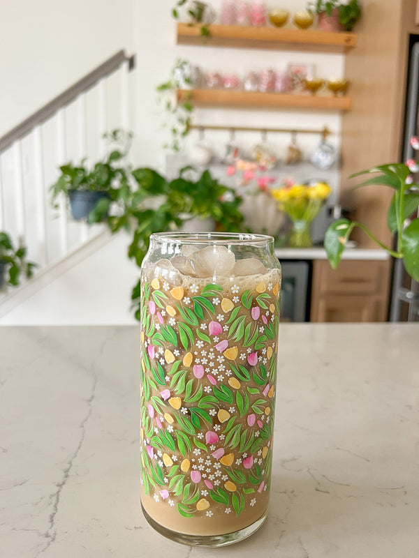 Preorder 20oz Spring Tulips Glass