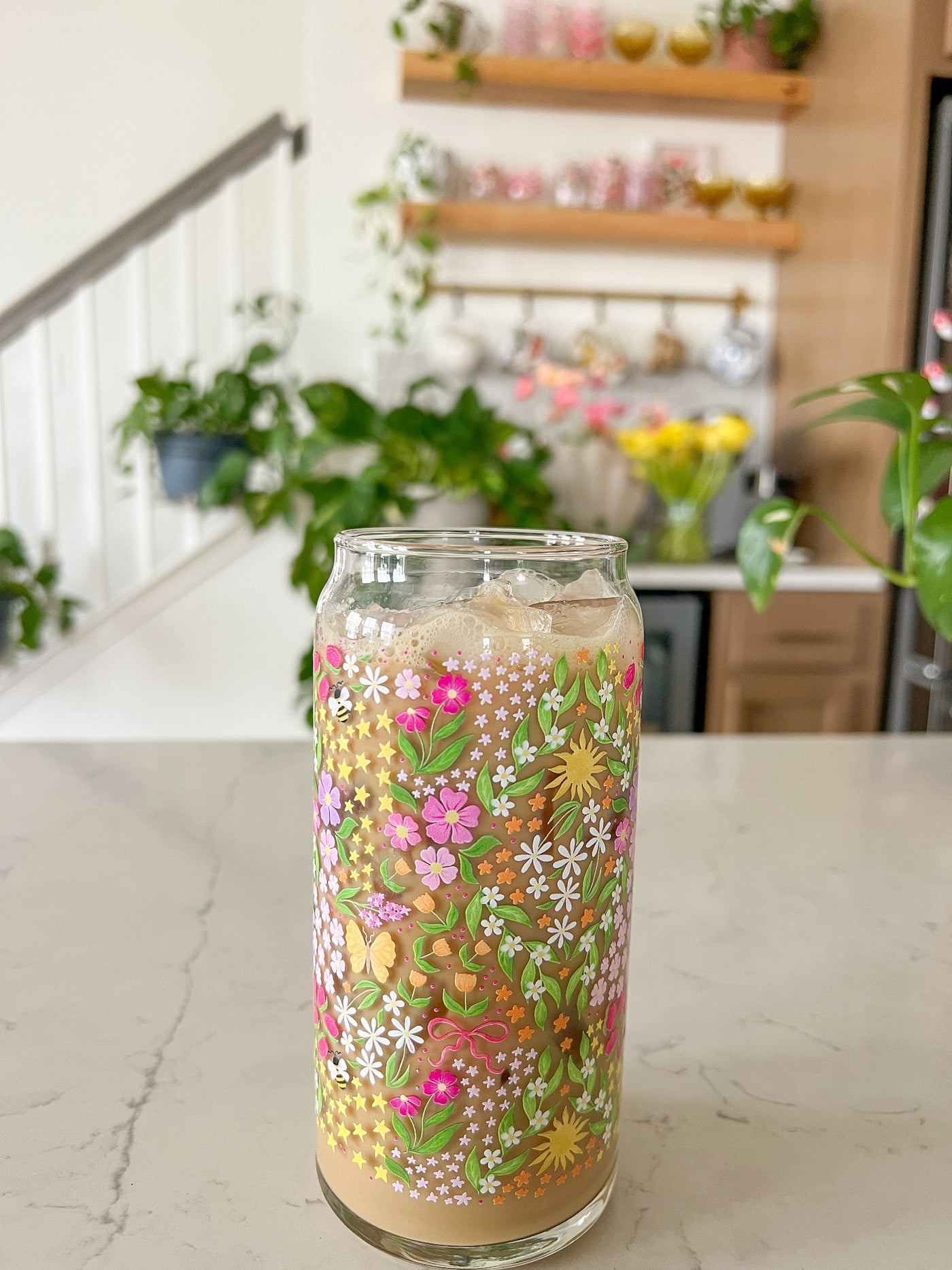 英国【Caithness】summer meadow ガラス　 花瓶　限定品 20oz Spring Meadow Glass – Hart + Flora Shop