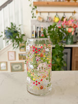 20oz Enchanted Garden Glass