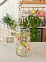 16oz Enchanted Garden Glass