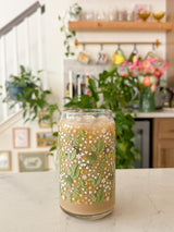 16oz Lily of the Valley Glass