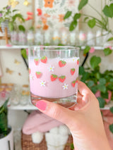 Strawberries and Cream Cocktail Glass