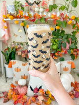 20oz Bats and Daisies Glass