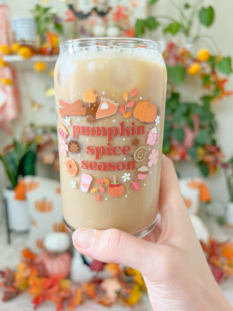 16oz Pumpkin Spice Glass