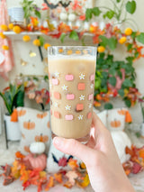 Pumpkins and Daisies Highball Glass