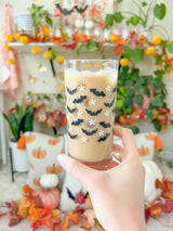 Bats and Daisies Highball Glass