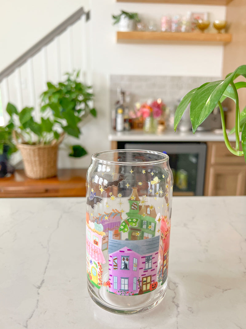 16oz Halloween Town Glass