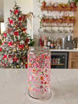 20oz Holiday Candy Glass