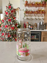 20oz Christmas Village Glass