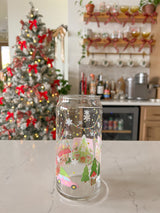 20oz Christmas Village Glass