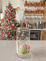 20oz Christmas Village Glass