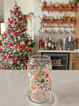 16oz Festive Christmas Glass