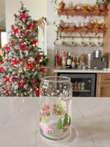16oz Christmas Village Glass