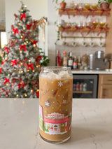 20oz Christmas Village Glass