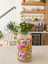16oz Garden Seeds Glass