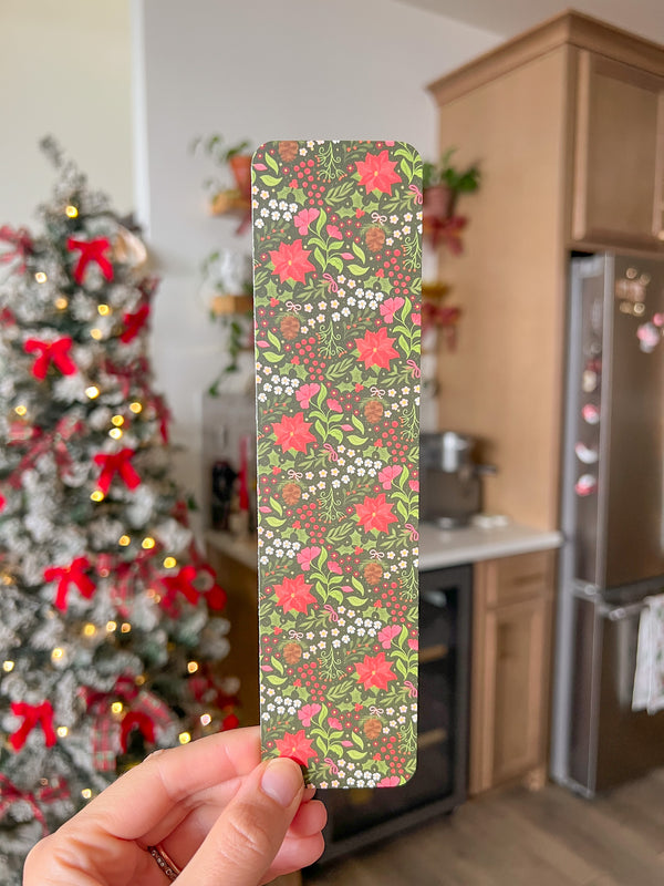 Holiday Floral Bookmark