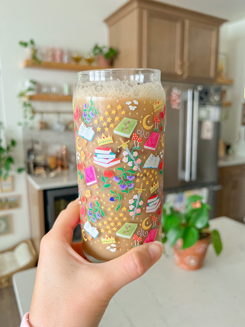 20oz Fantasy Book Glass