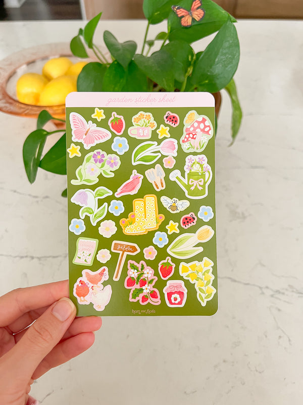 In The Garden Sticker Sheet