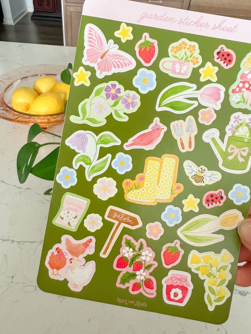 In The Garden Sticker Sheet