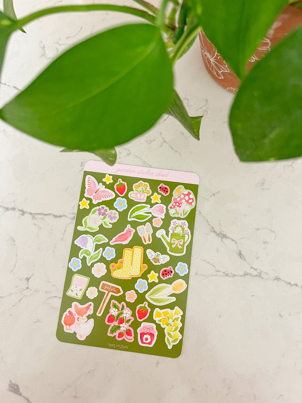 In The Garden Sticker Sheet