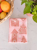 Pink Gingerbread Tea Towel