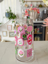 20oz Flower Frames Glass