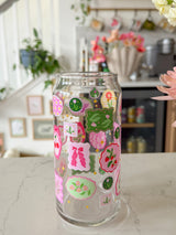 20oz Flower Frames Glass