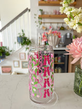 20oz Bows and Hearts Glass