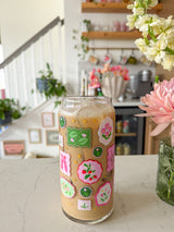 20oz Flower Frames Glass