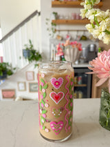 20oz Bows and Hearts Glass