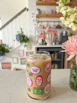 16oz Flower Frames Glass