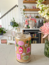 16oz Flower Frames Glass