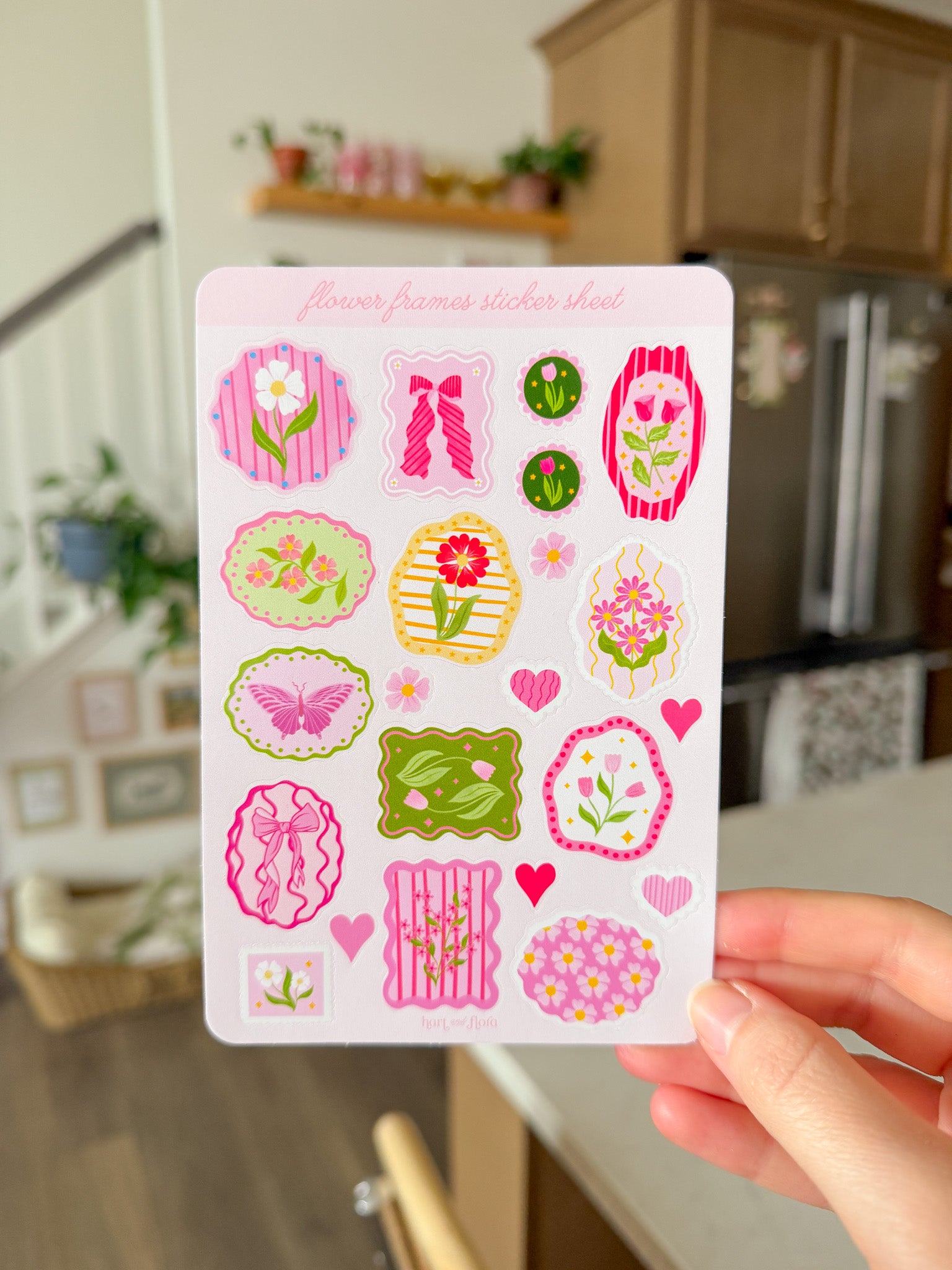 Flower Frames Sticker Sheet – Hart + Flora Shop