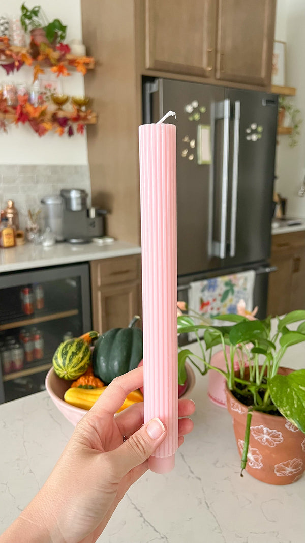 Pink Lemonade Taper Candle - Single