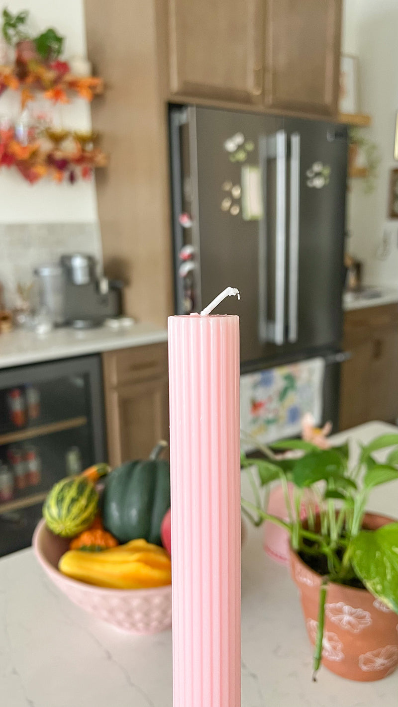 Pink Lemonade Taper Candle - Single