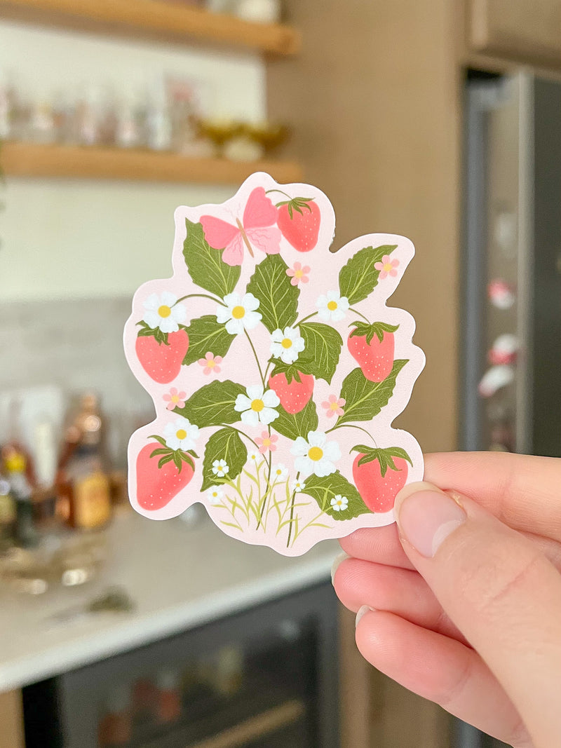 Strawberry Patch Sticker