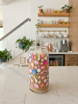 20oz Colorful Seashells Glass
