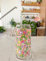 20oz Pansy Glass