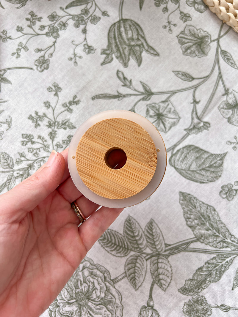 Garden Engraved Bamboo Lid