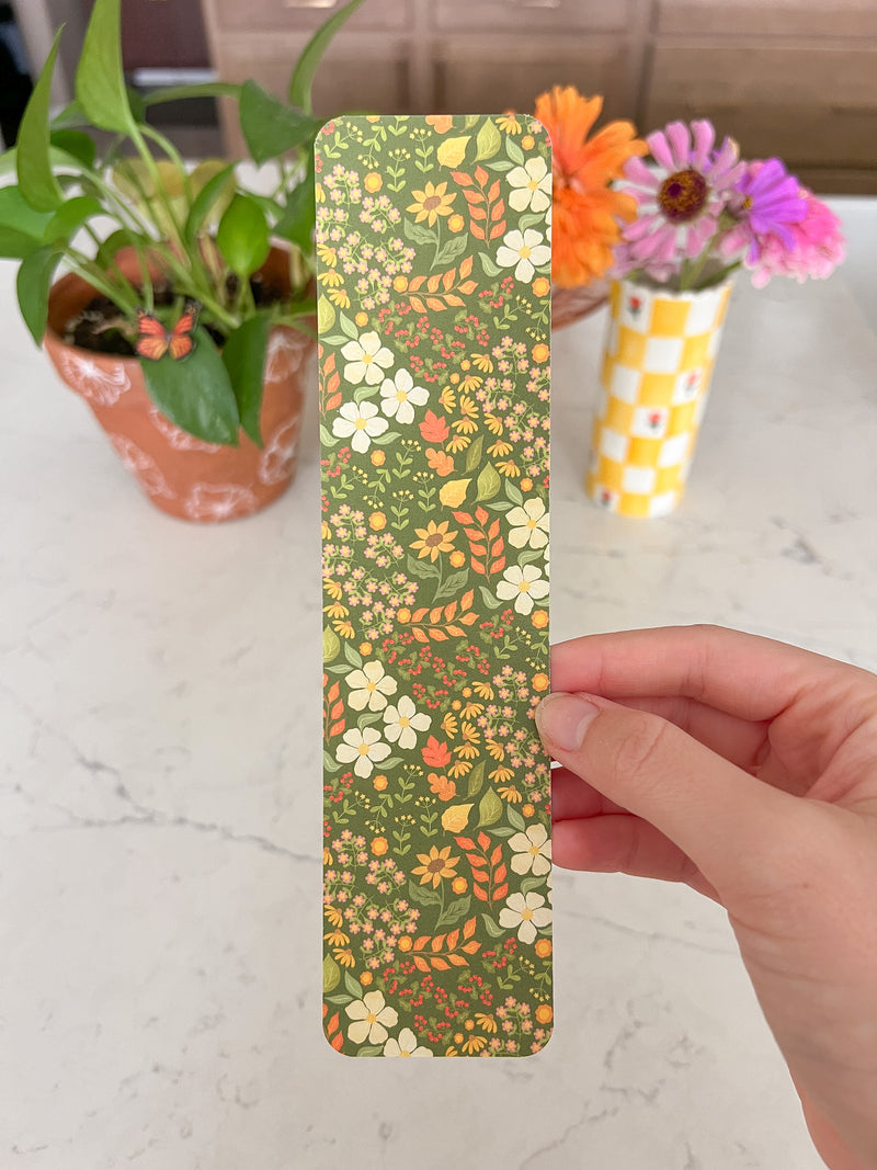 Fall Floral Bookmark